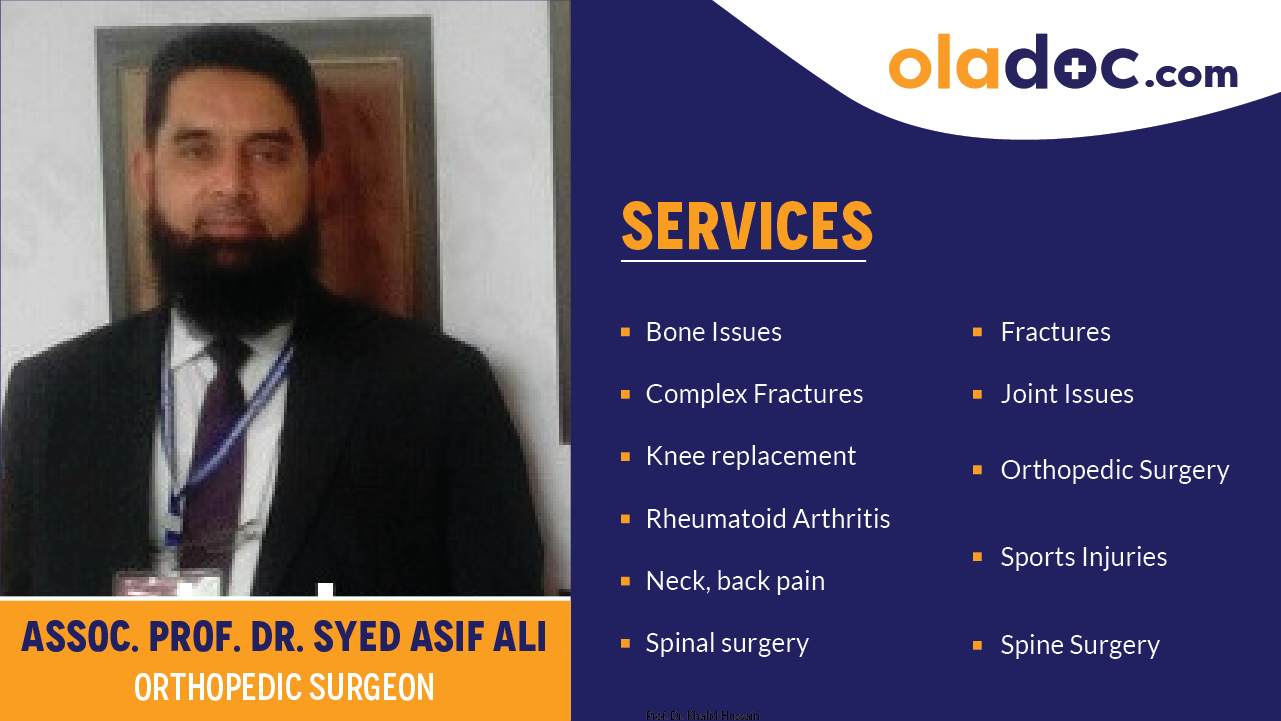 Services provided by Dr.Syed Asif Ali